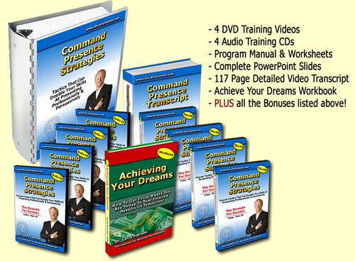 Command Presence, persuasion techniques, Dr. Larry Iverson